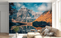Lake Braies Serenity Wall Mural