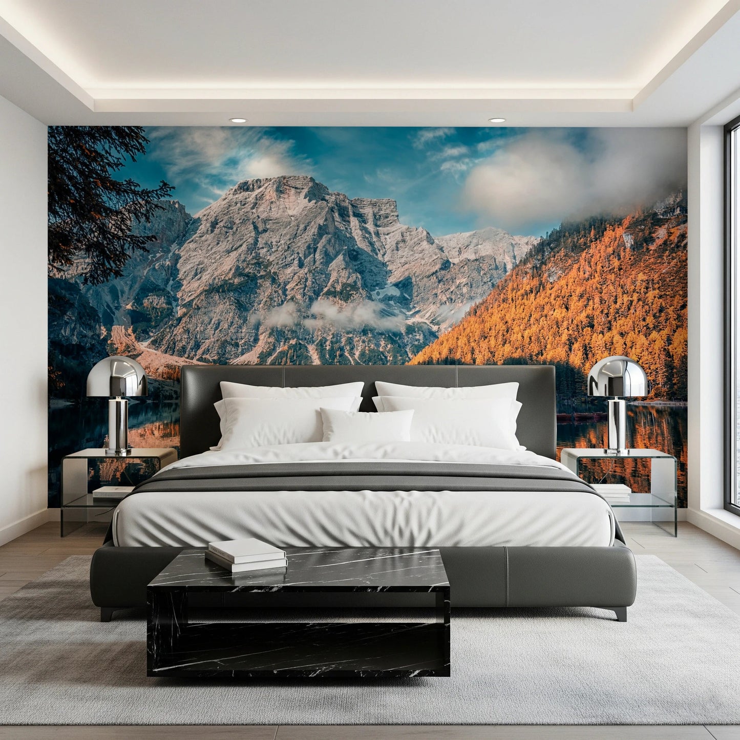 Lake Braies Serenity Wall Mural