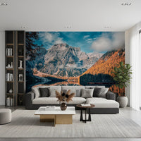 Lake Braies Serenity Wall Mural