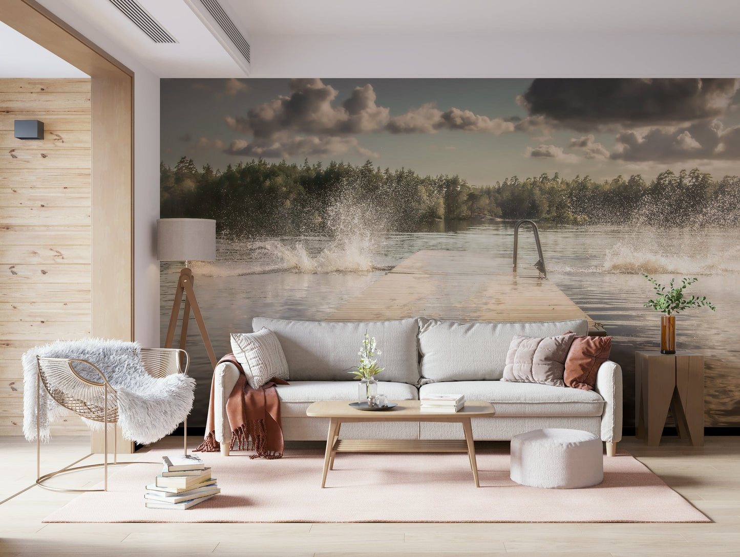Lake Jump! Wall Mural -2221045