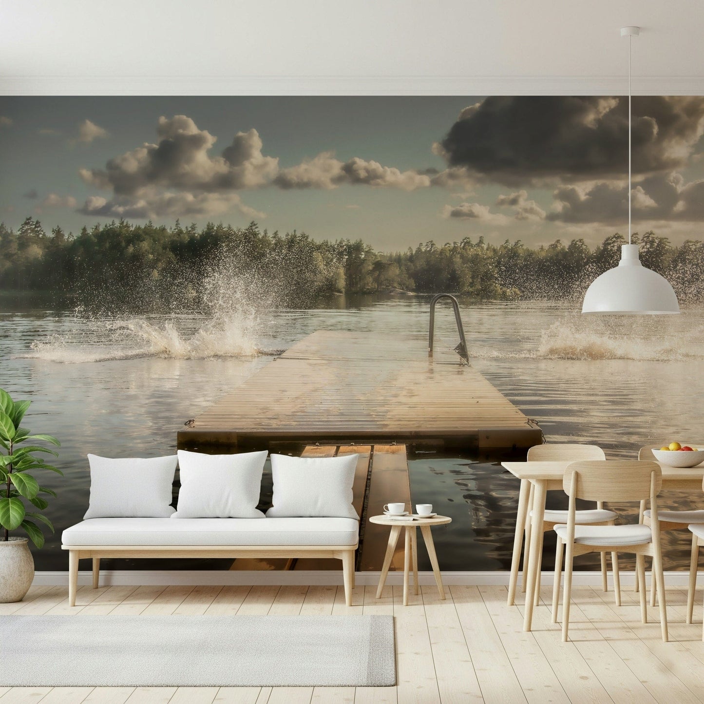 Lake Jump! Wall Mural -2221045