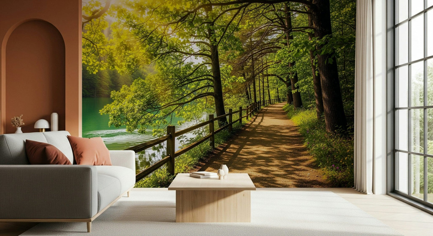 Lake Path Serenity Wall Mural