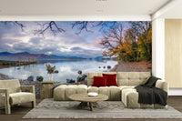 The sky is cloudy and gray.

