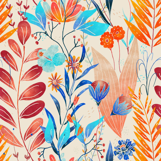 Wild Bloom Symphony Tapete