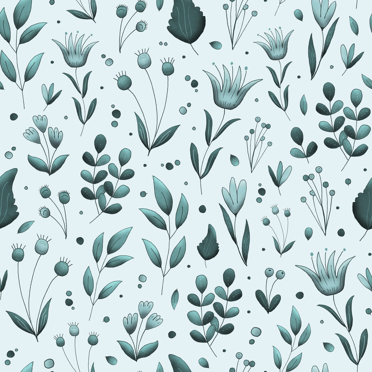 Fond d'écran de jardin teal serein in your room — zoomed