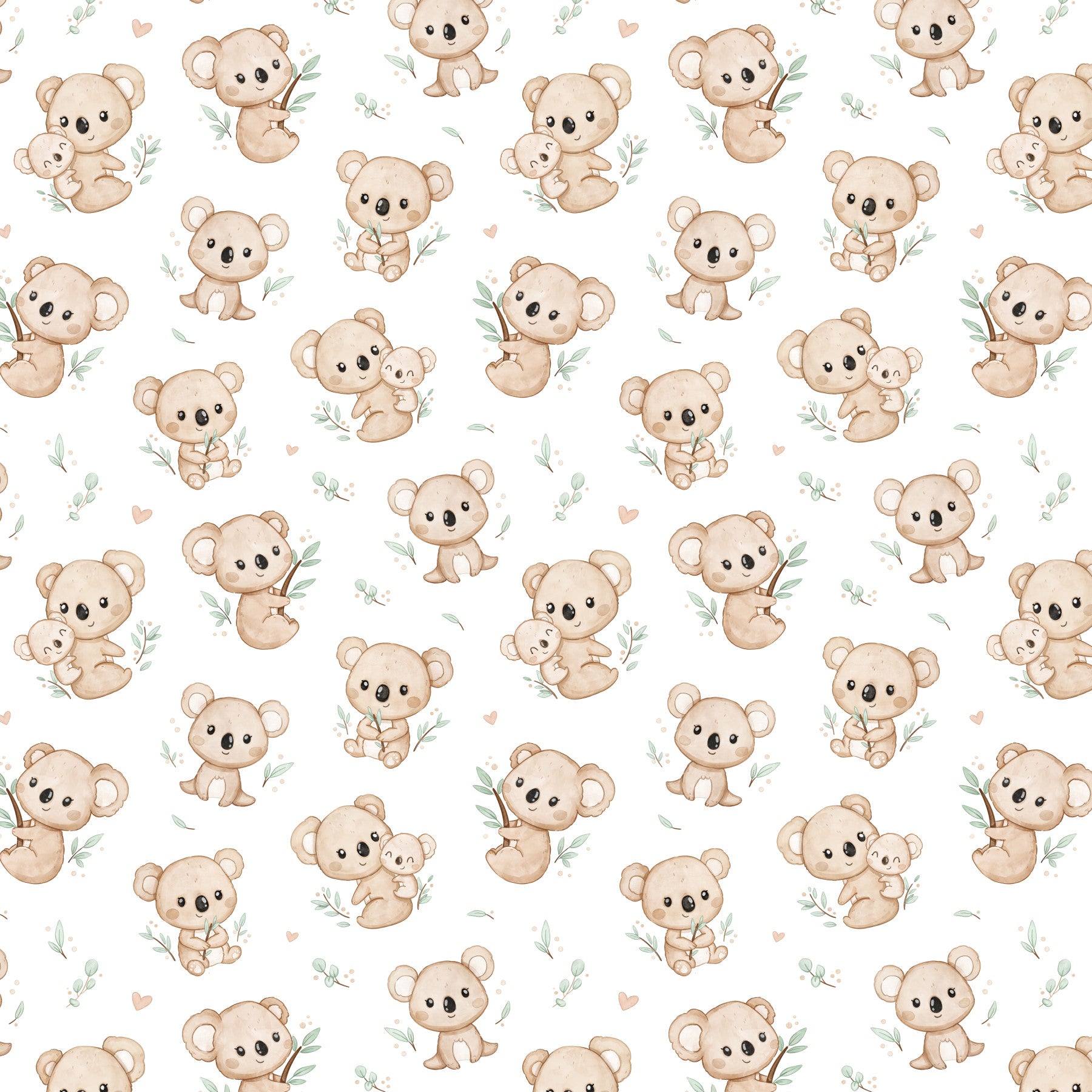 Koala Cuddles Baggrund in your room — zoomed