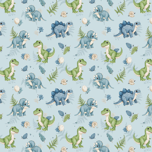 Fond d'écran bleu Dino Pals