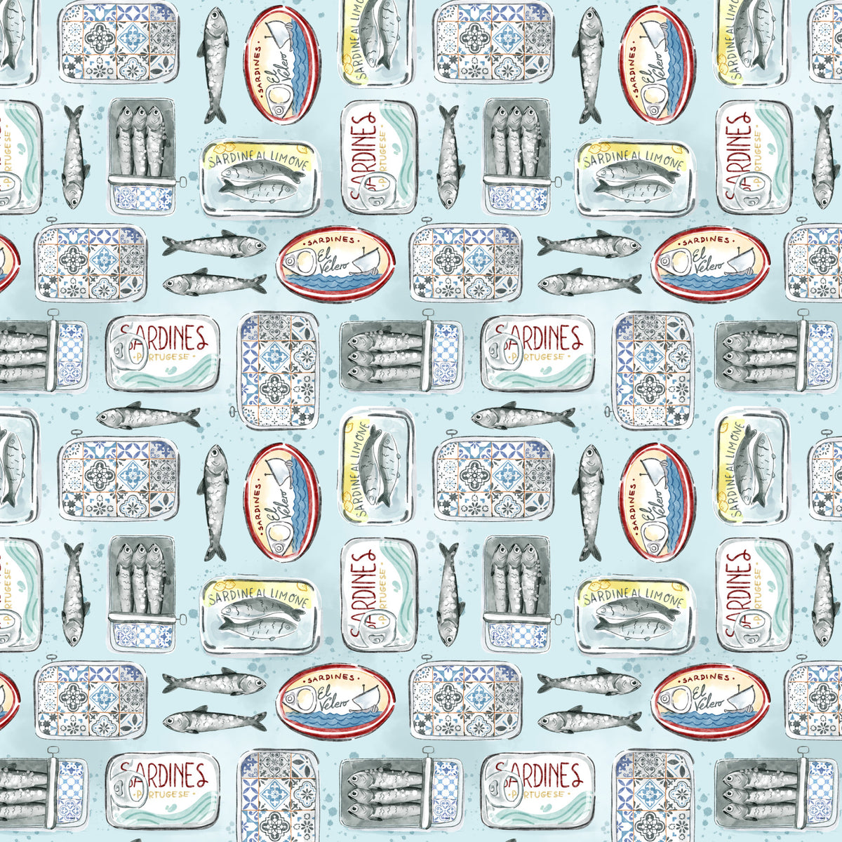 Sfondo portoghese Sardine in your room — zoomed