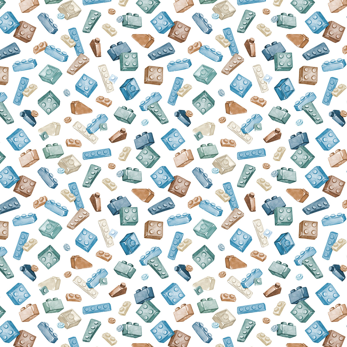 Retro Toy Blocks Wallpaper