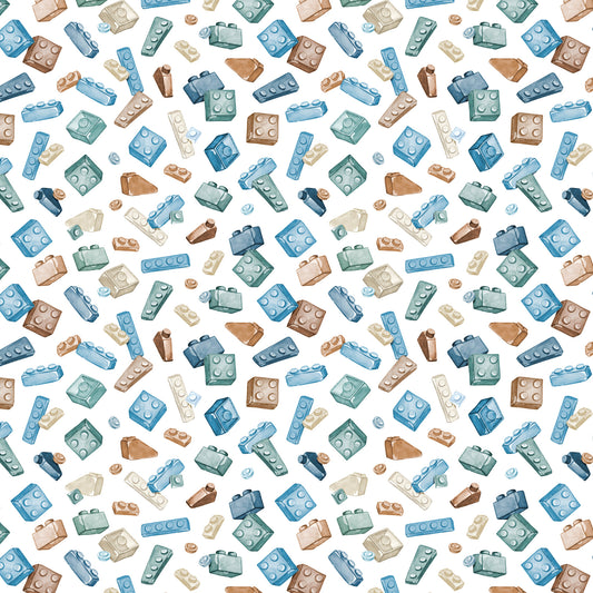 Retro Toy Blocks Wallpaper