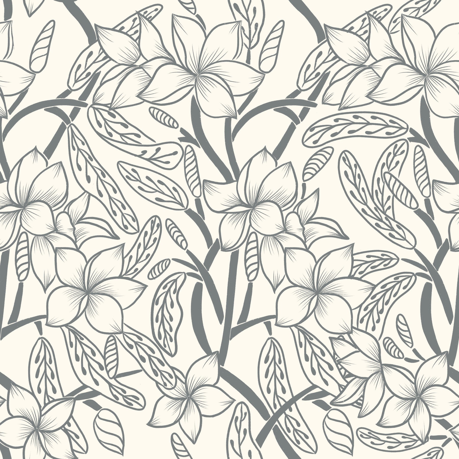 Floral Stilyness - Black in your room — zoomed