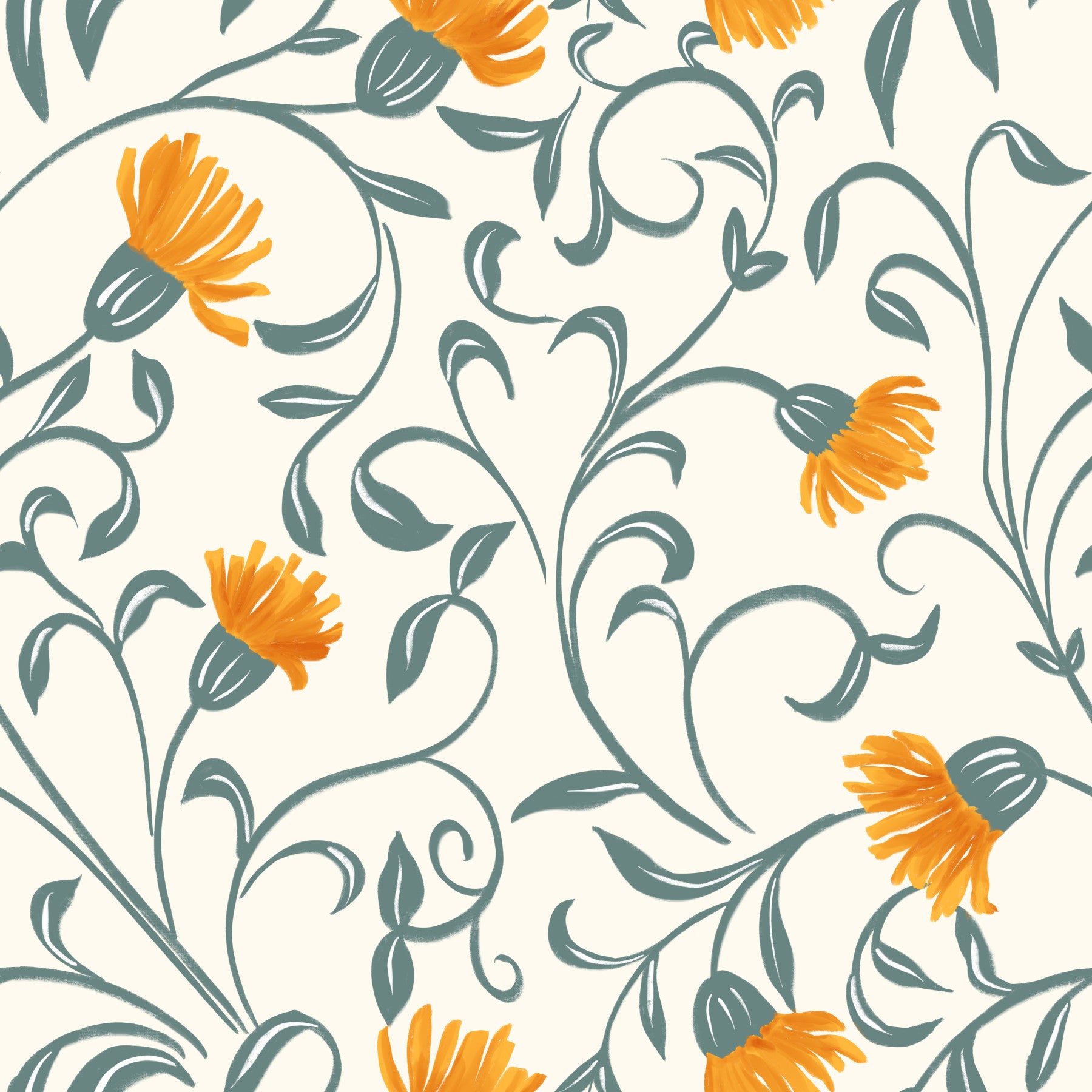Flow and Bloom - Off White in your room — zoomed