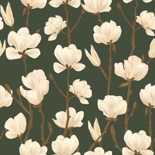 Magnolia Still - Forest Dusk Wallpaper