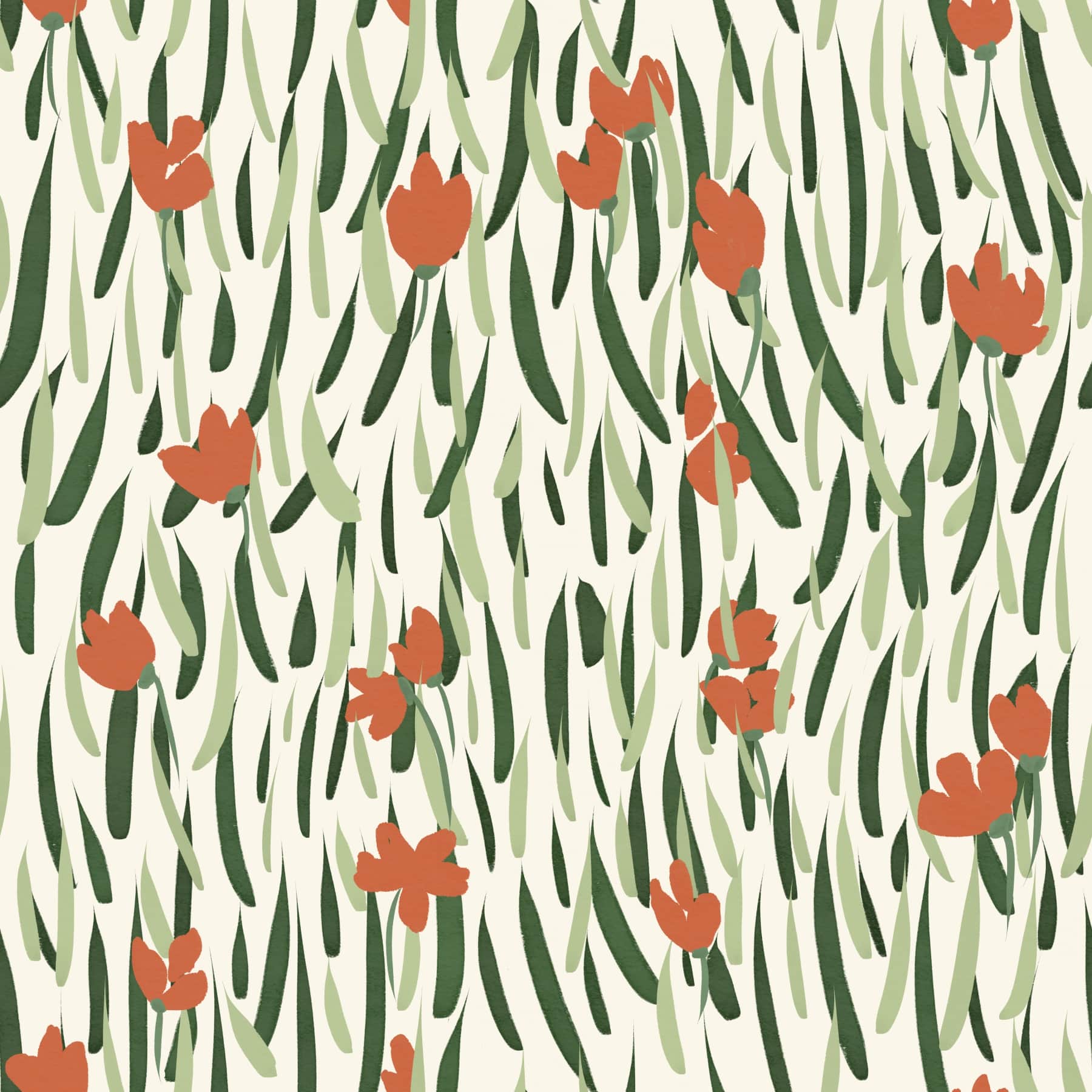 Vandrende blomster tapet