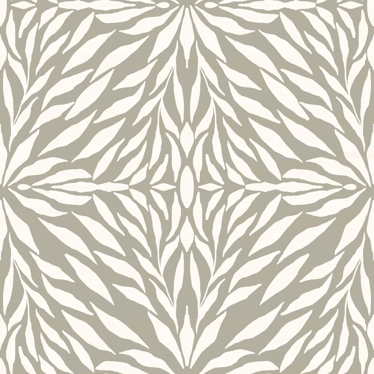 Zenith Leaves - Driftwood Wallpaper