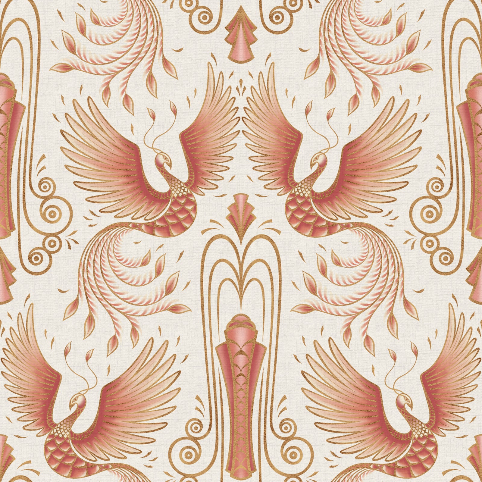 Renaissance d'un Phénix - Fond d'écran Rose Clair