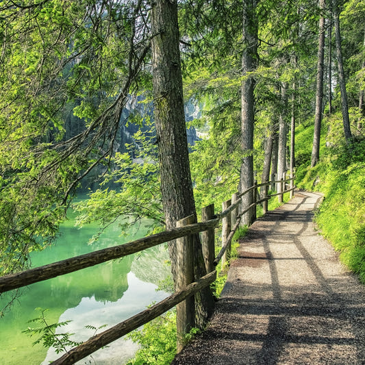 Fresque murale du chemin du lac Emerald