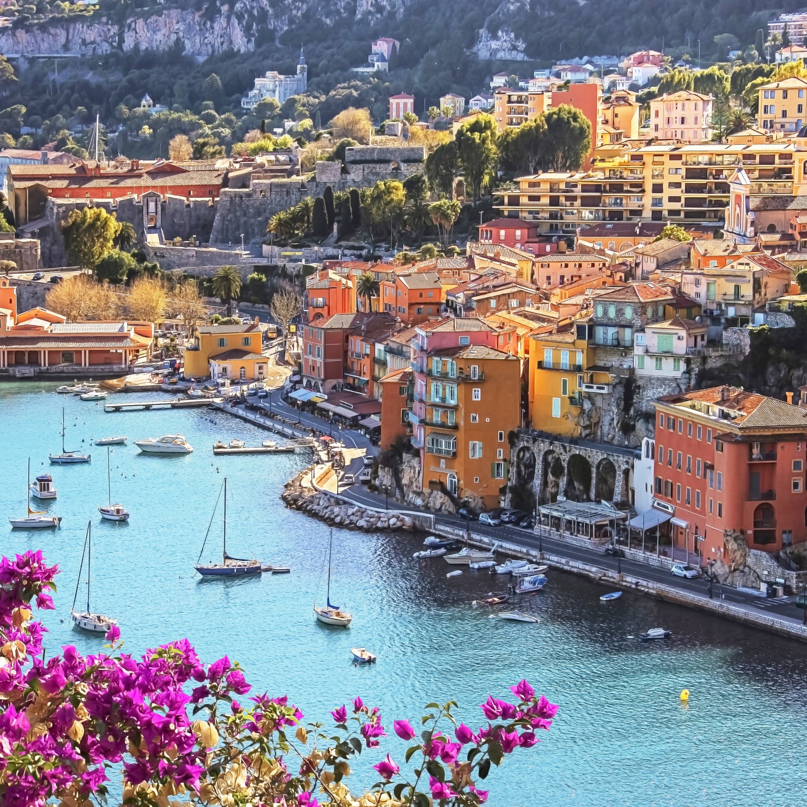 Mediterrane Traumlandschaft – Wandbild