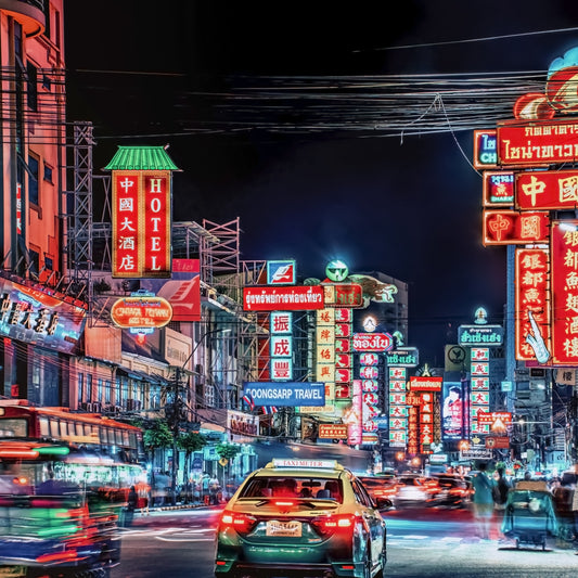 Elektriske gader i Bangkok, vægmaleri