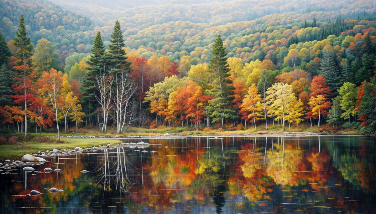 Fresque murale « Reflets d'automne »