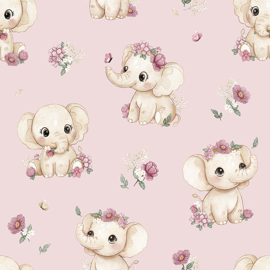 Blush And Bloom pink Wallpaper