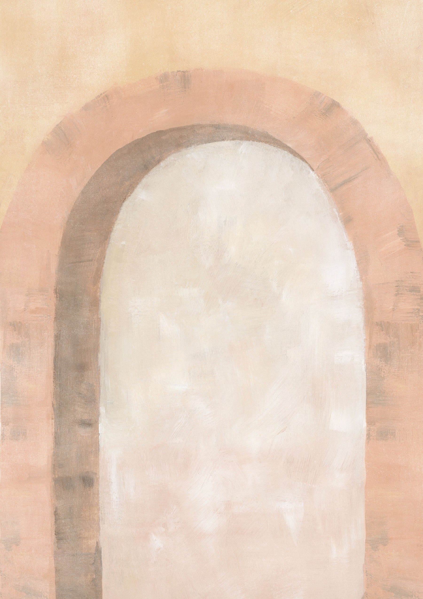 Blush Archway Wallpaper in your room — zoomed