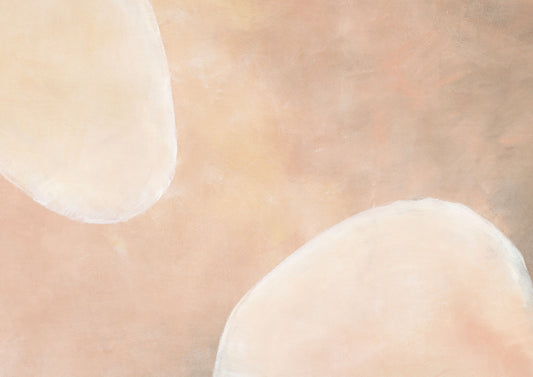 Neutral Mist Shapes Wallpaper