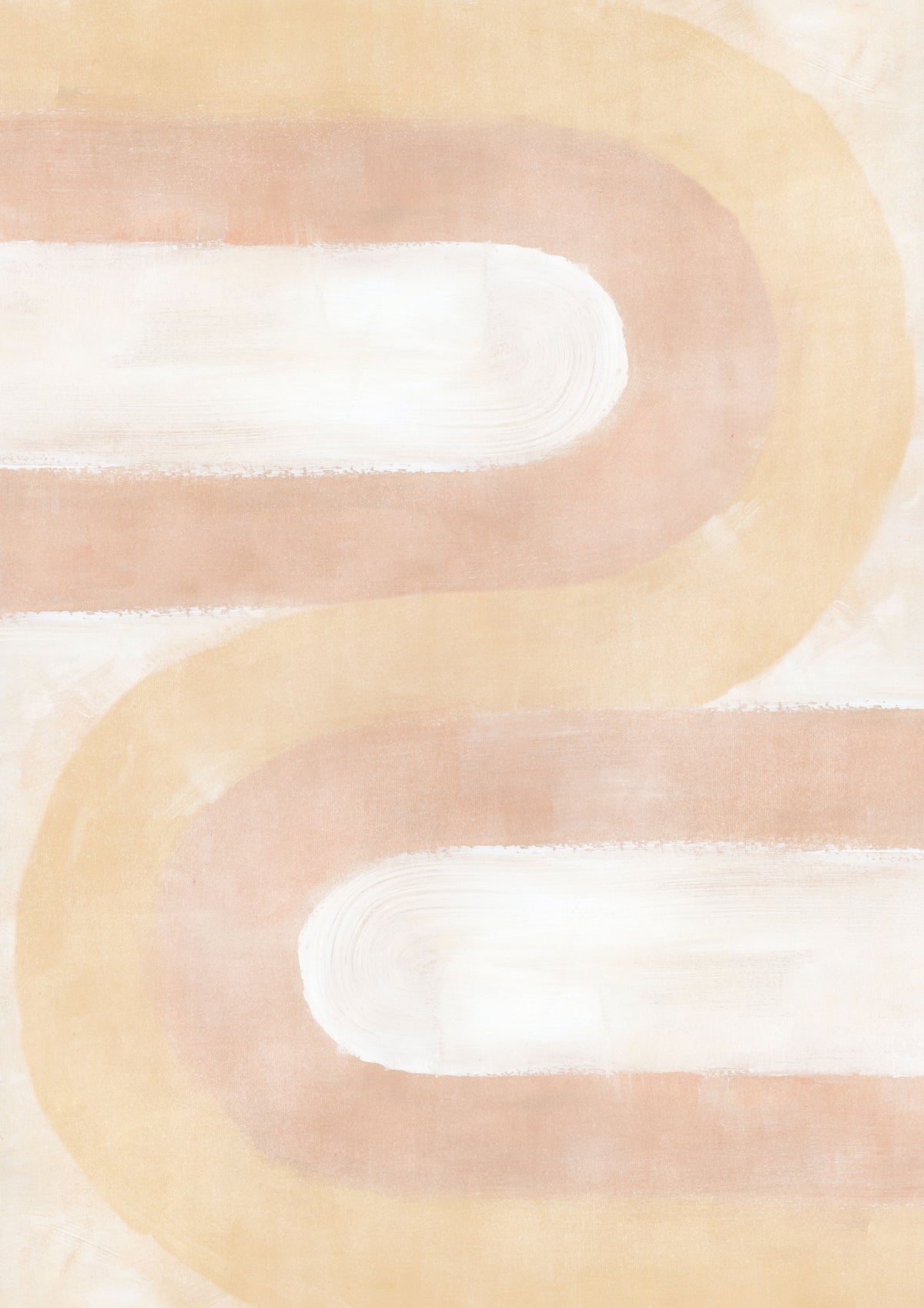 Blush Horizon Arch Wallpaper in your room — zoomed