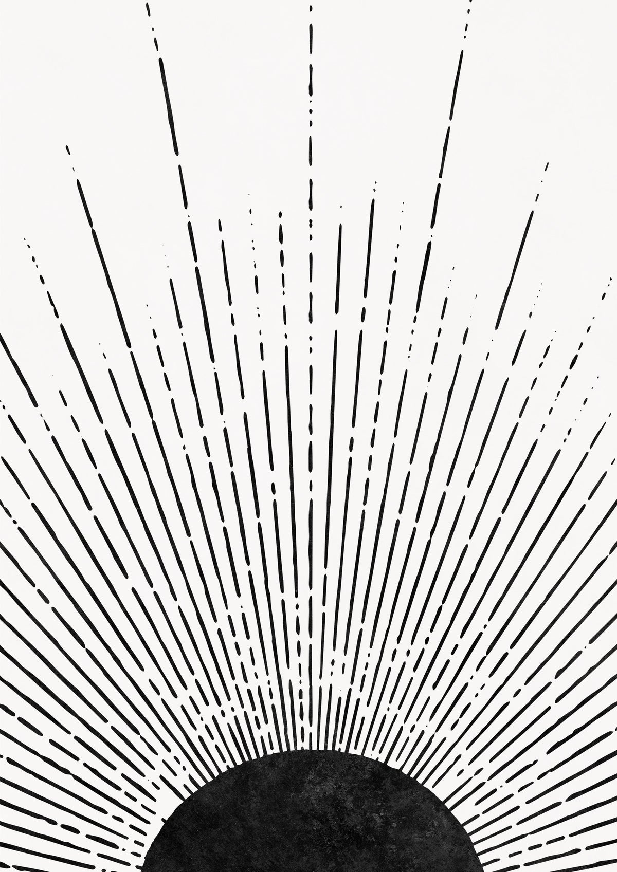 Burst Wallpaper Mural in your room — zoomed