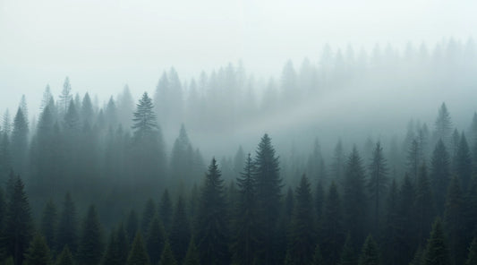 Fortryllet skov tapetmaleri