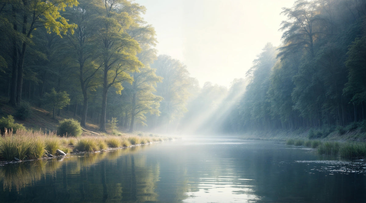 Forest River Reverie vægmaleri in your room — zoomed