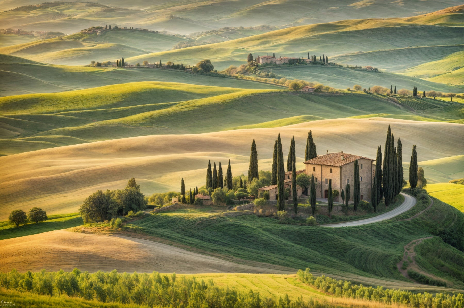 Italian Countryside Dream Wall Mural