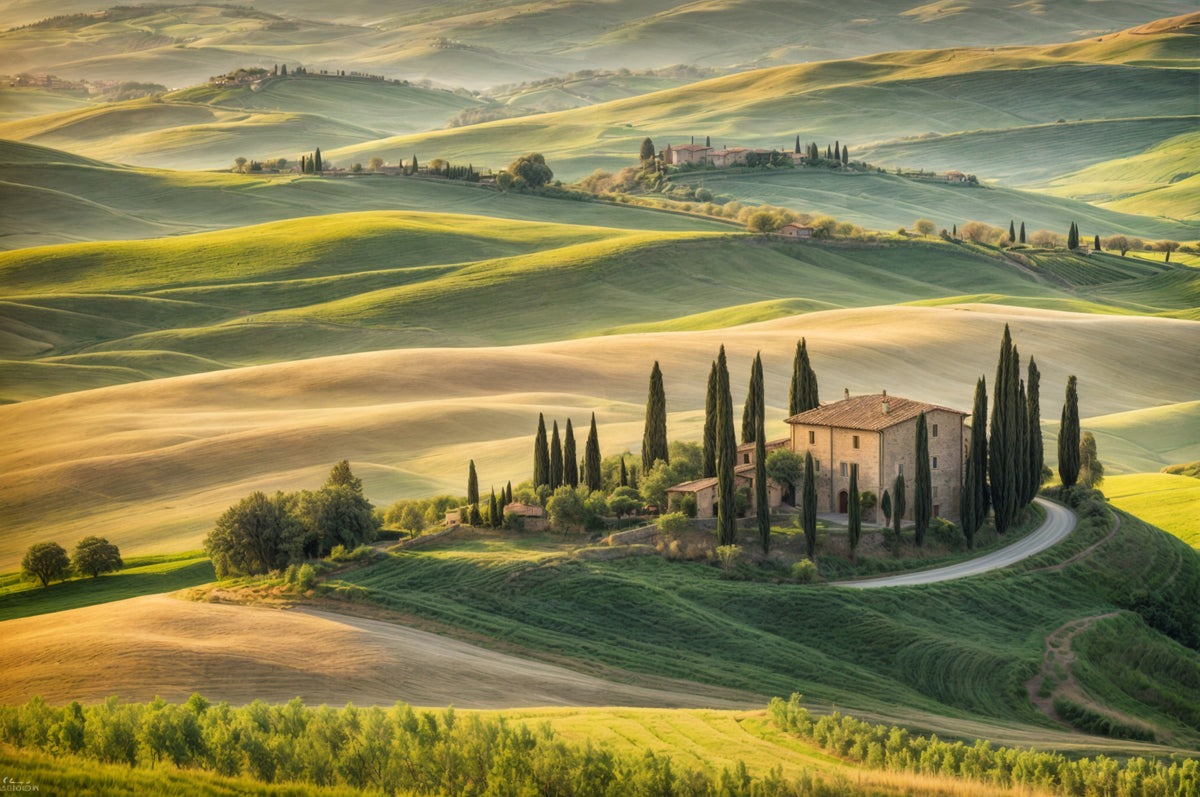 Italienische Landschaft – Traumhaftes Wandbild in your room — zoomed
