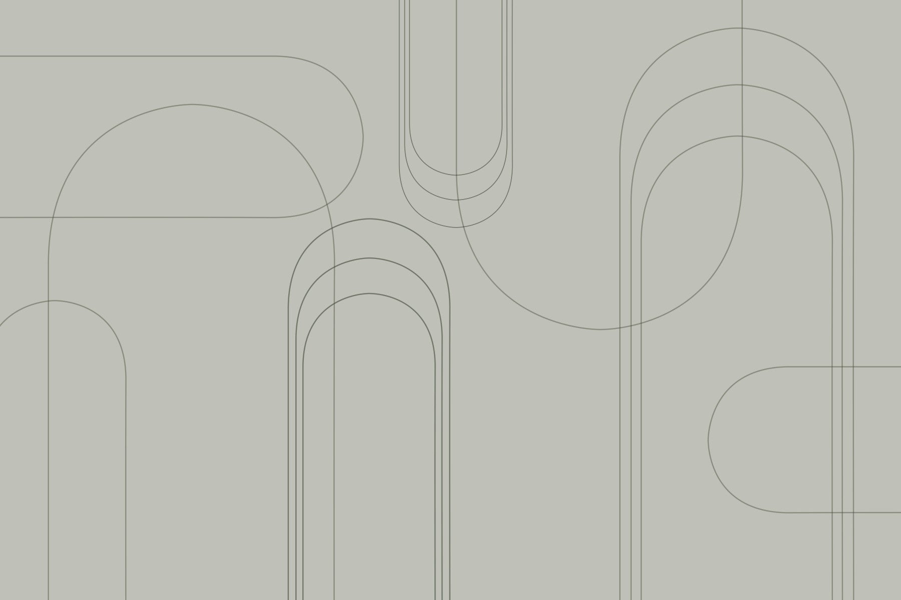 Minimalistyczne łuki wiecznie zielony mural in your room — zoomed