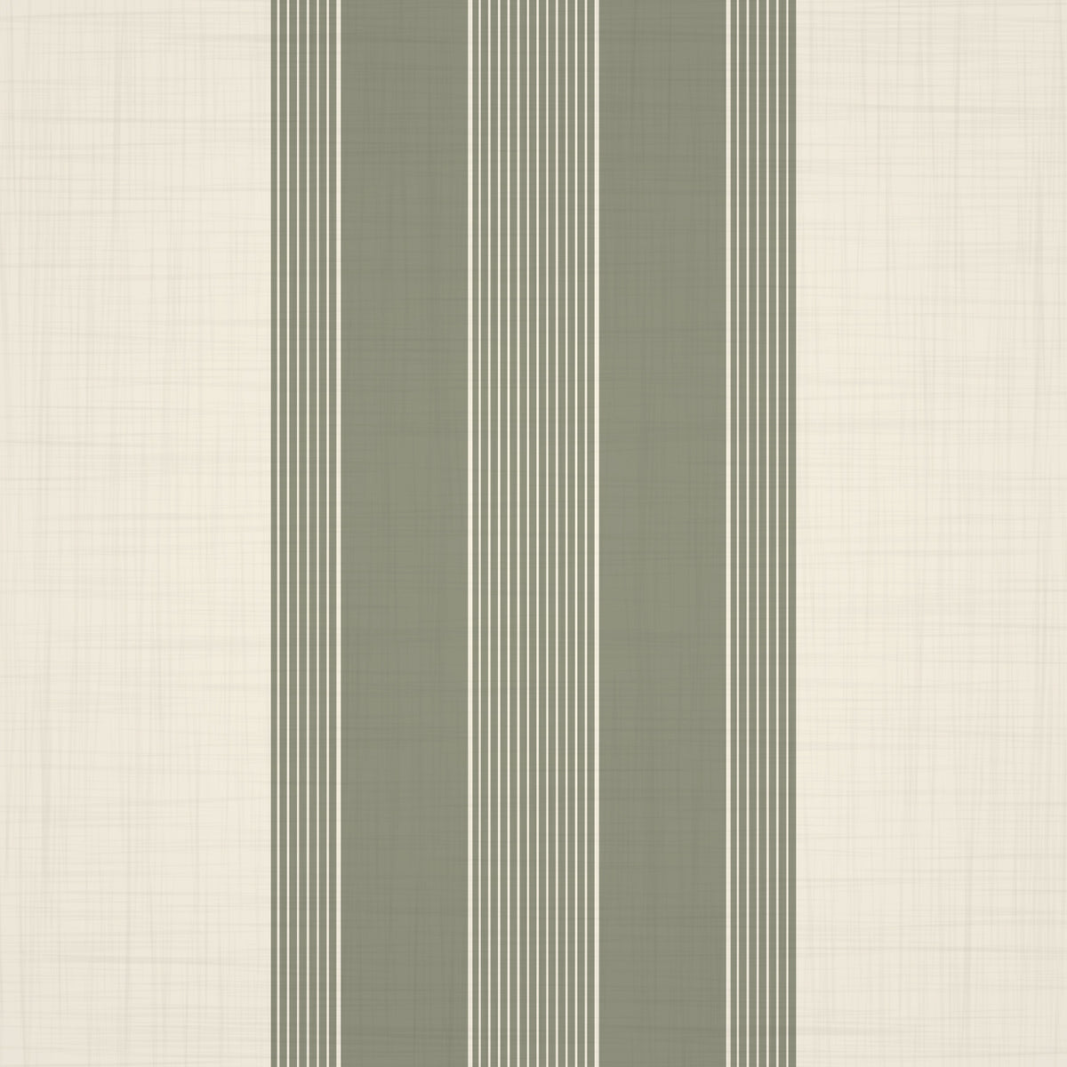 Klassische Multiline -Streifen Deep Olive Tapete⁠ in your room — zoomed