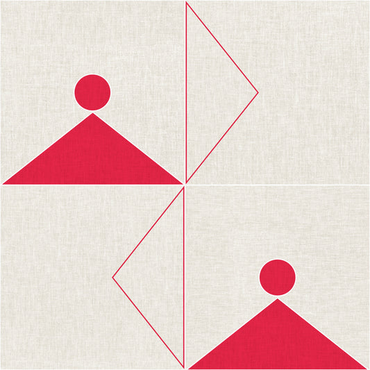 Geometrisk tekstil tapet⁠