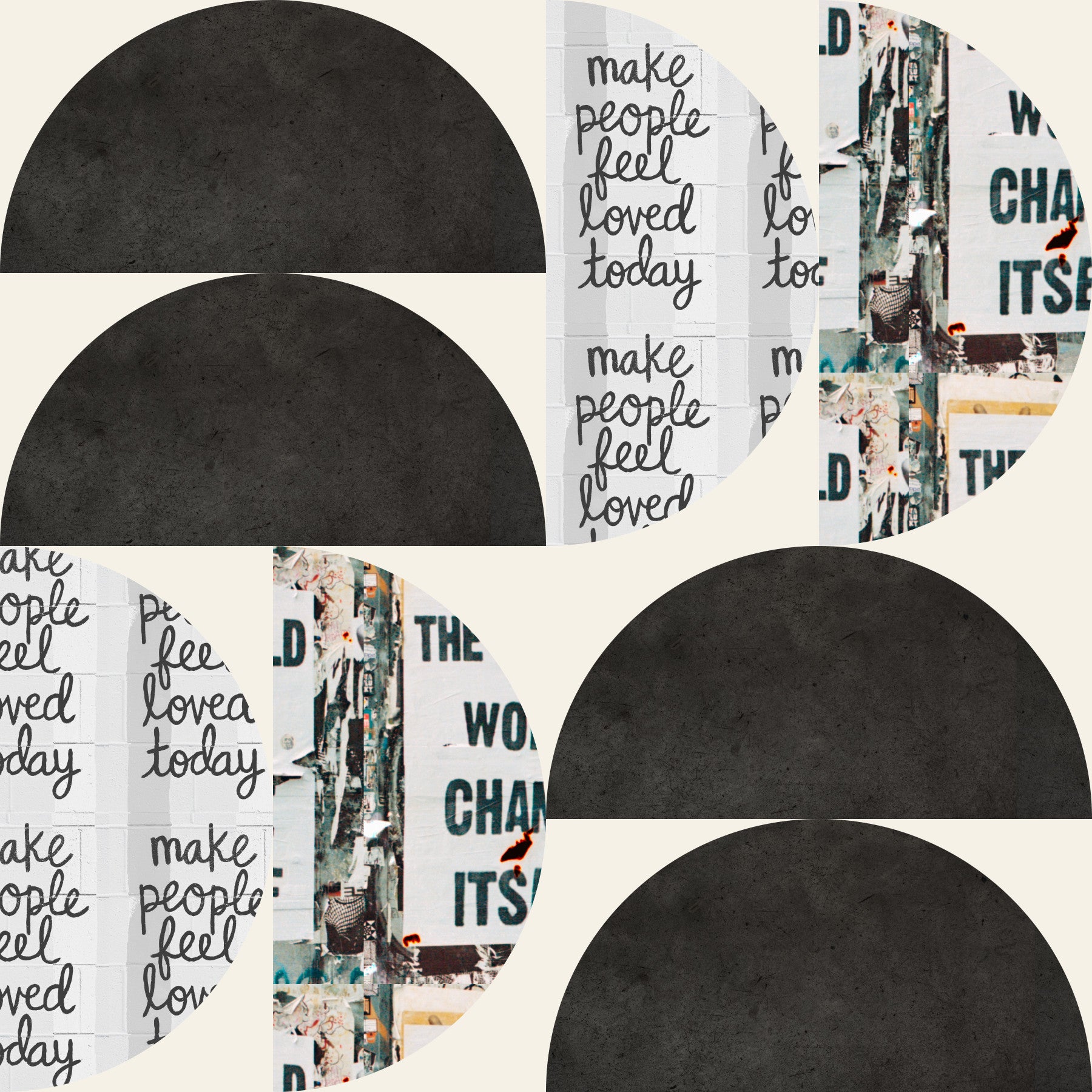Urban échoes papier peint⁠ in your room — zoomed