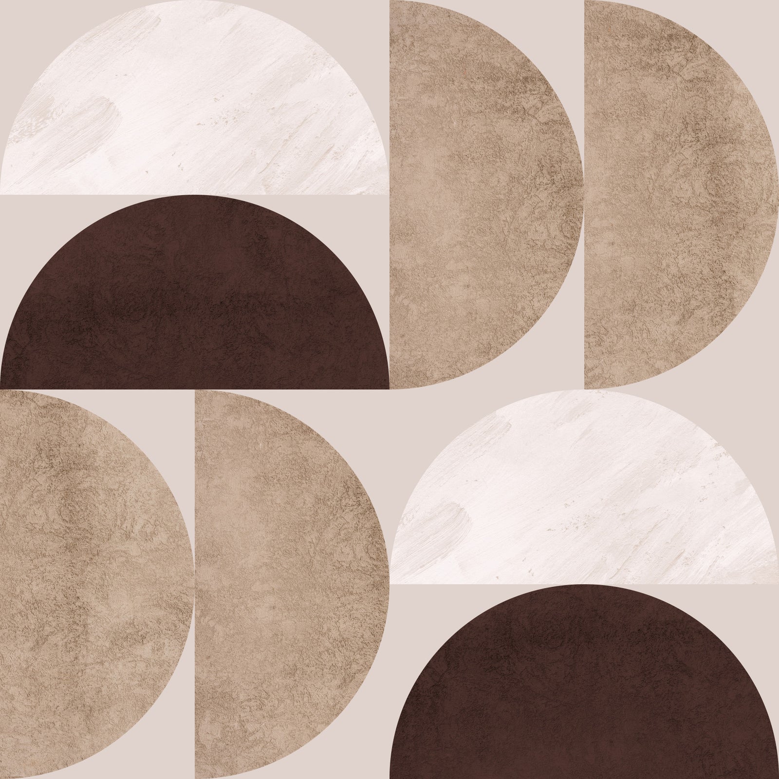 Simir de cercles modernes du milieu du siècle papier peint⁠