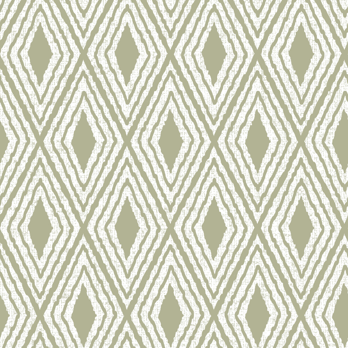 Harlequin Diamond Boho Muted Pastel Green Wallpaper⁠ in your room — zoomed