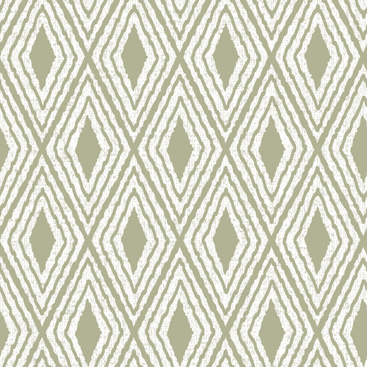 Harlequin Diamond Boho dæmpet pastelgrøn tapet⁠