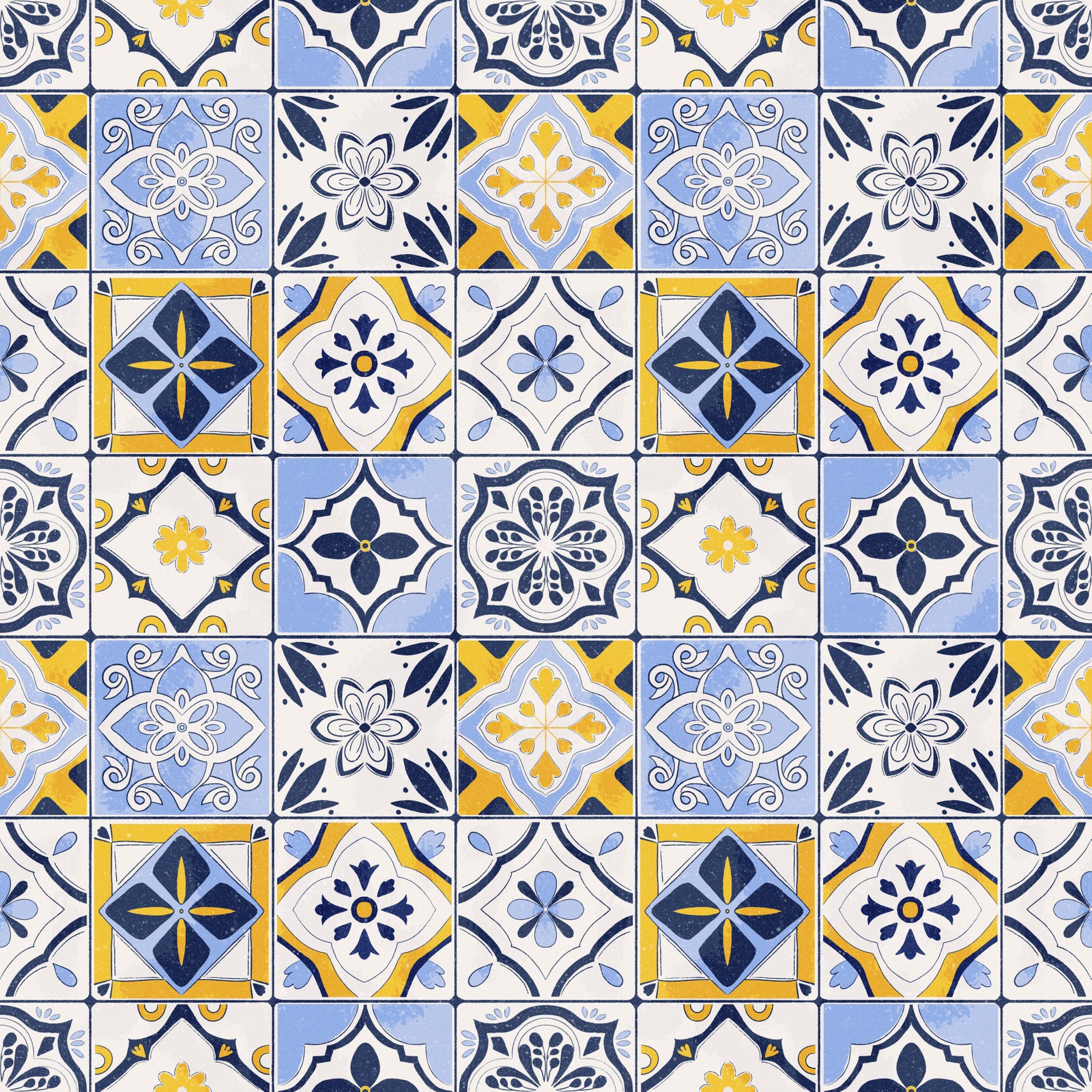 Carreaux de mosaïque méditerranéenne fond d'écran⁠