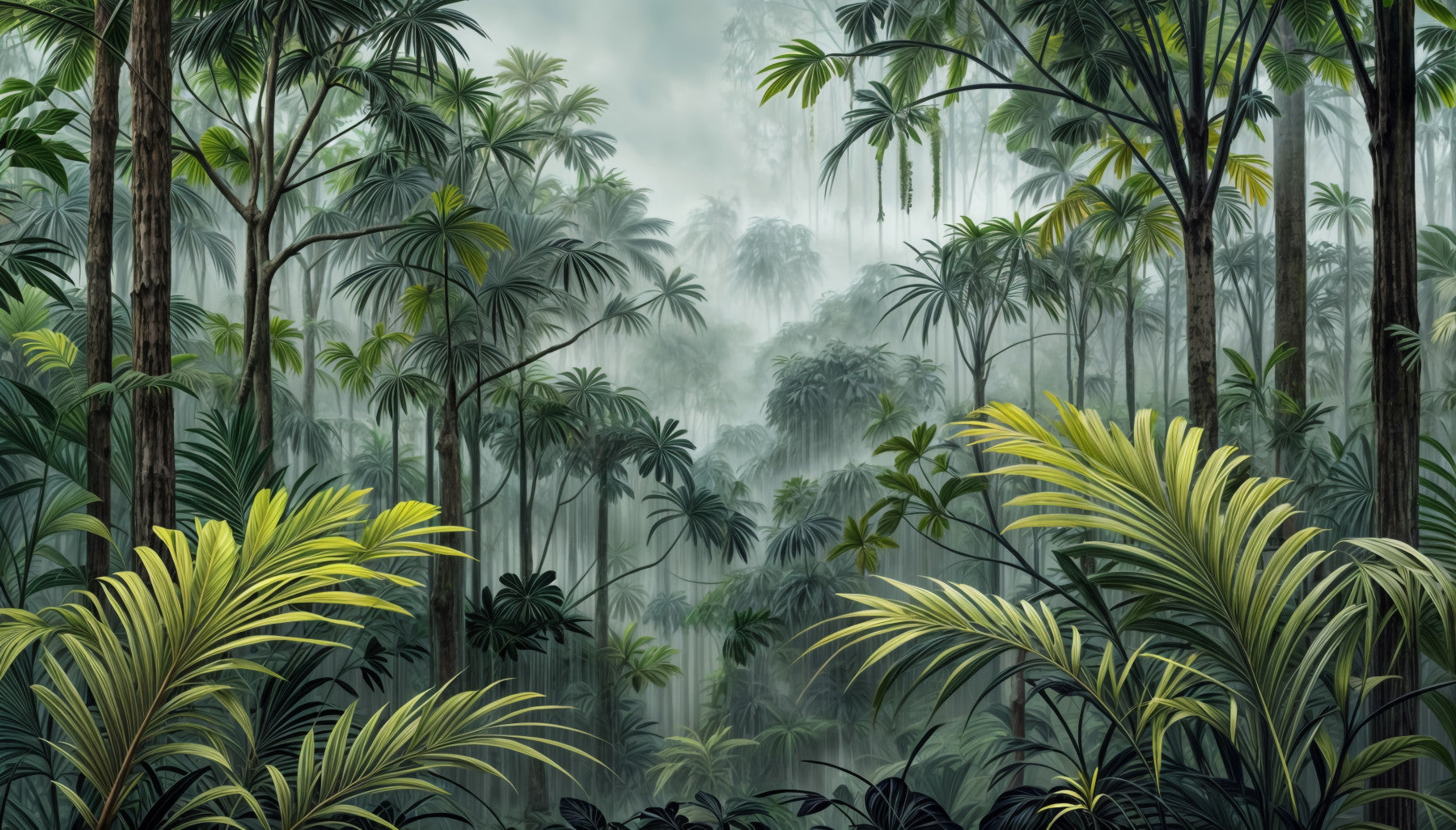 Enchanted Jungle Escape Wall Mural