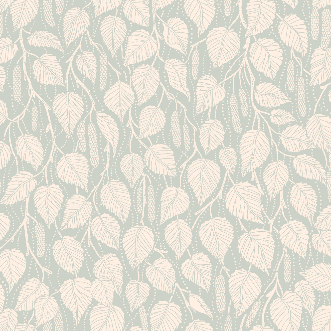 Dewy Birch Zweige Wallpaper⁠