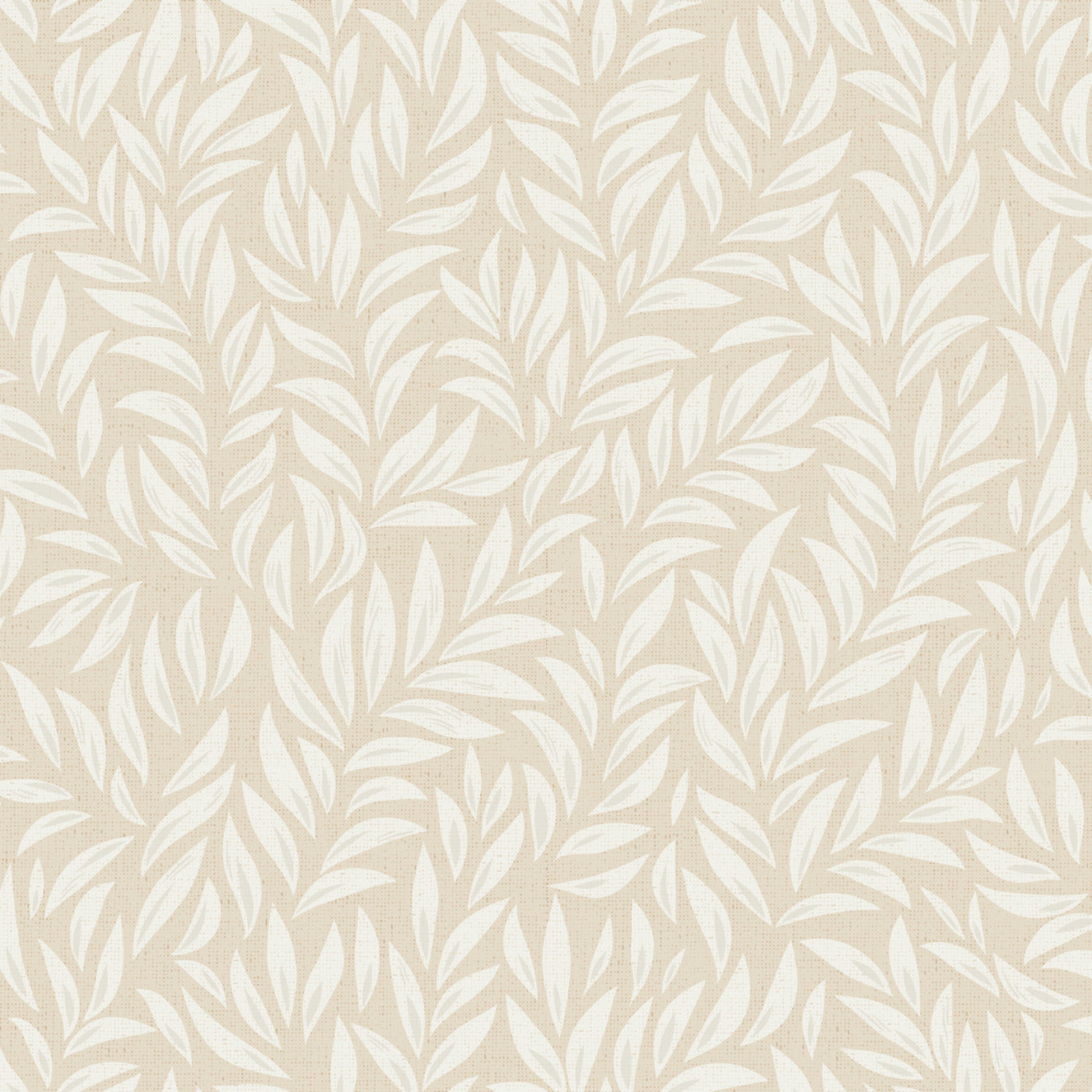 Beige bladt tapet⁠