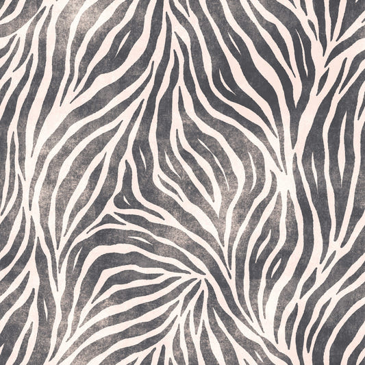 Mono texturerad boho zebra tryck tapet⁠
