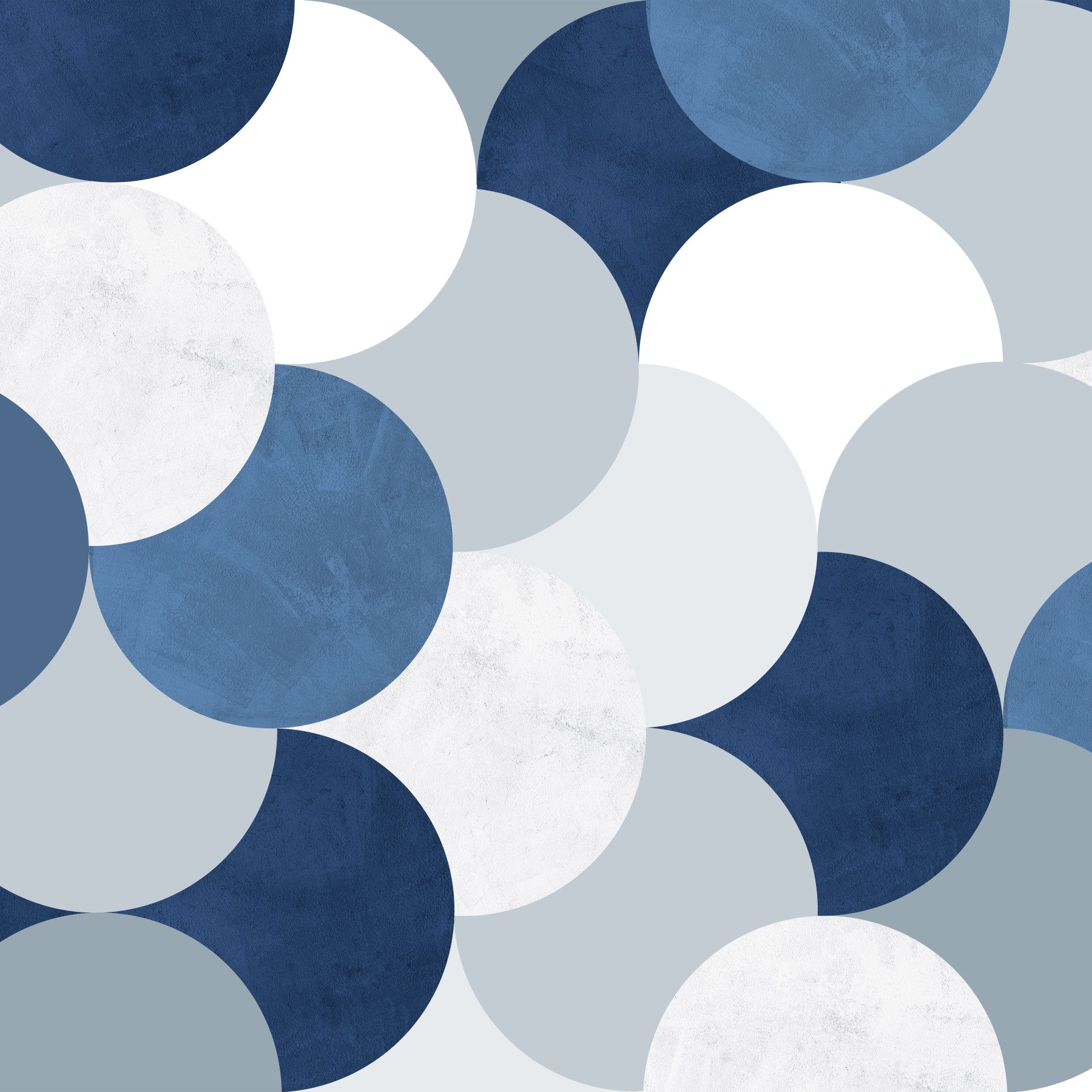 Circle Abstract Wall Mural in your room — zoomed