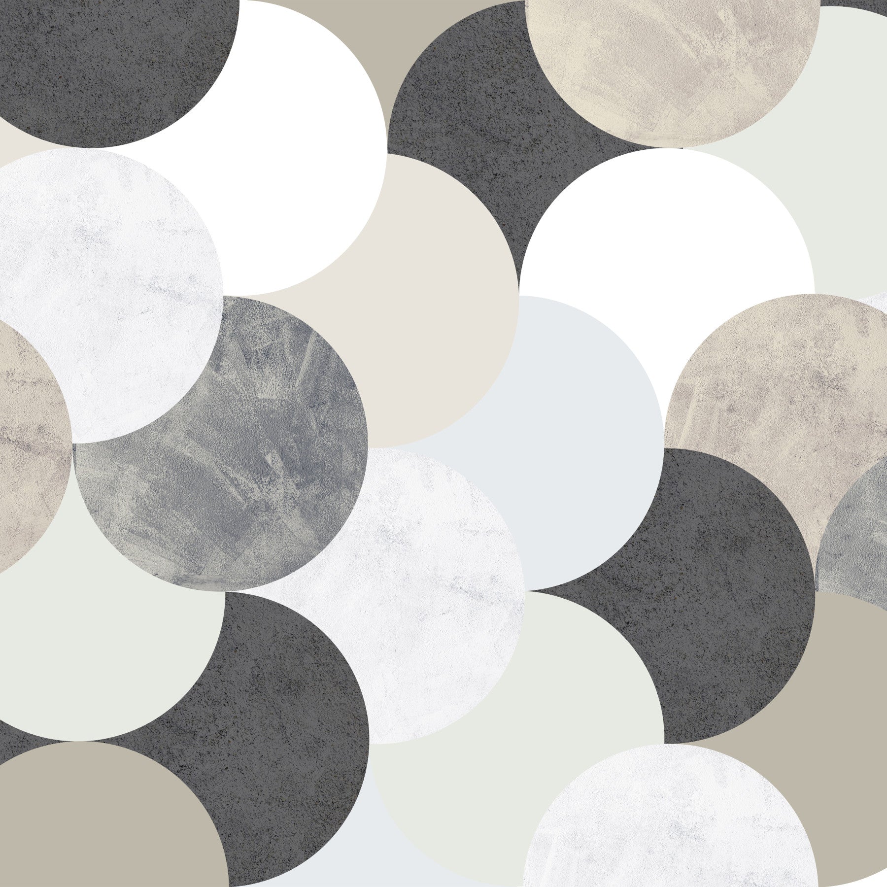 Mural de parede geométrico circular in your room — zoomed