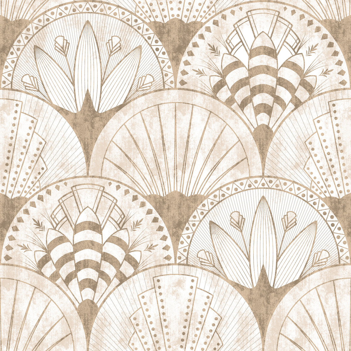 Fan Art Deco su White Wallpaper⁠ in your room — zoomed