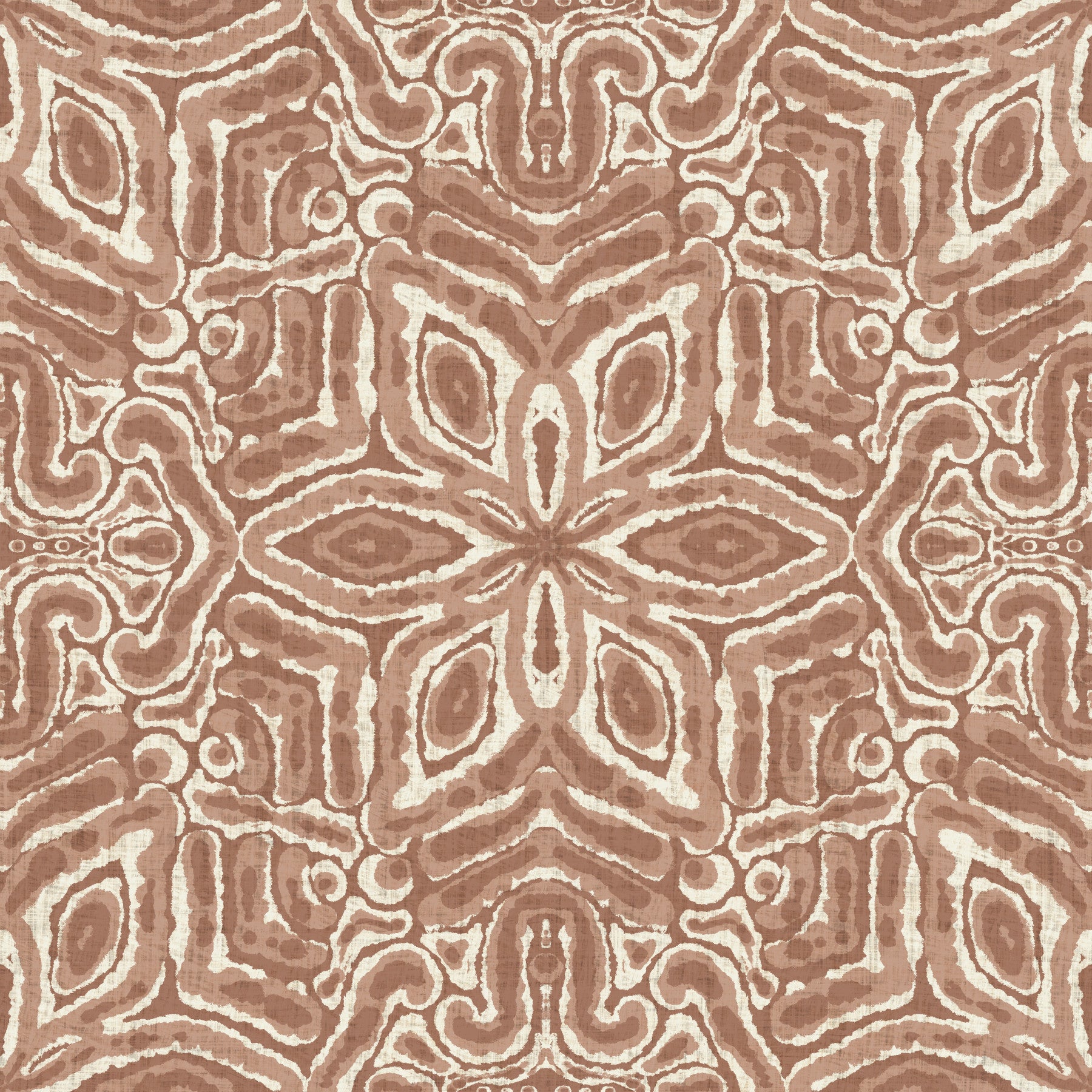 Fleur géométrique batik fleur moka mousse peint in your room — zoomed