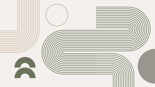 Minimalistisches Retro -Flusswand- mural